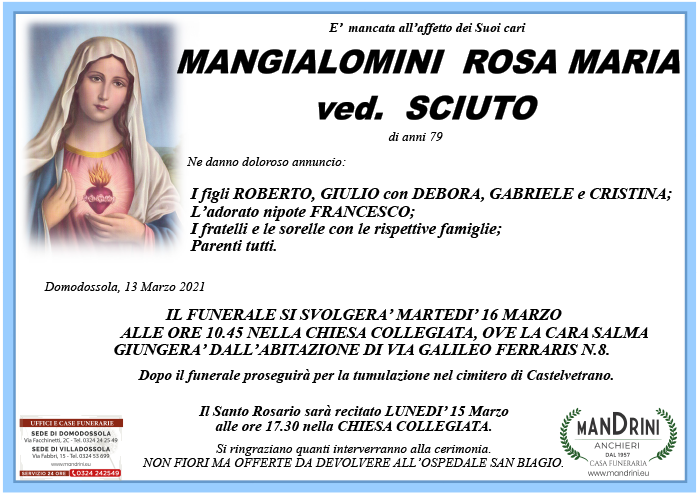 FUNEBRE MANGIALOMINI ROSA MARIA