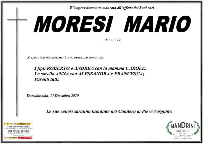 FUNEBRE MORESI MARIO