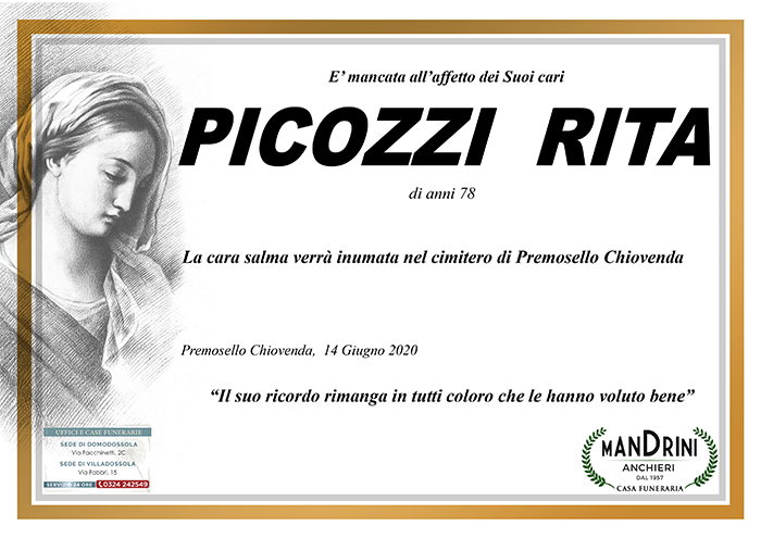 FUNEBRE PICOZZI