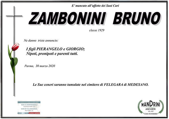 FUNEBRE ZAMBONINI BRUNO