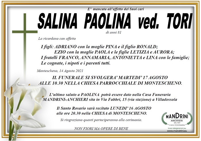 Salina Paolina ved. Tori