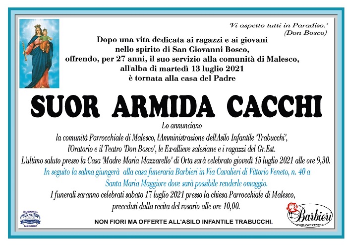 Suor Armida Cacchi