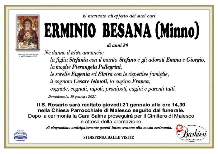 annuncio Erminio Besana