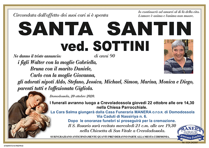 annuncio Santin Santa
