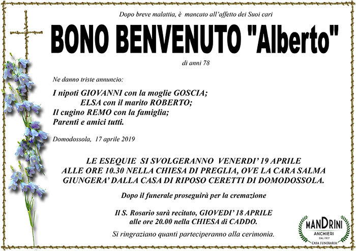 bono benvenuto