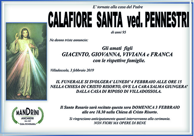 calafiore santa ved pennestri
