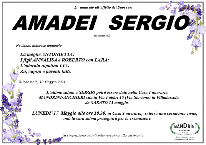 funebre AMADEI SERGIO