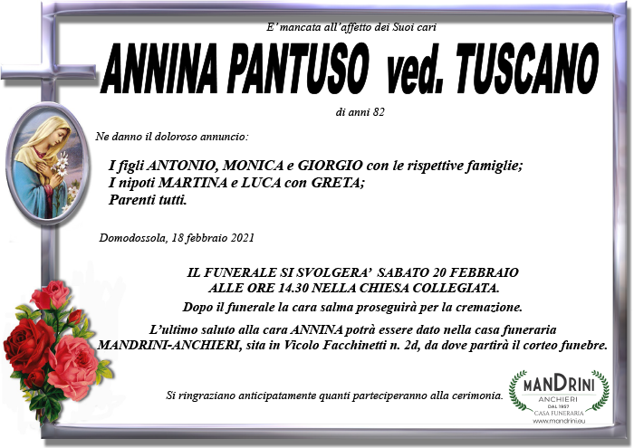 funebre PANTUSO ANNINA