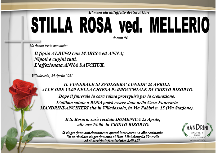 funebre STILLA ROSA