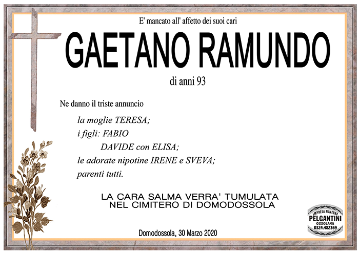 gaetano RAMUNDO