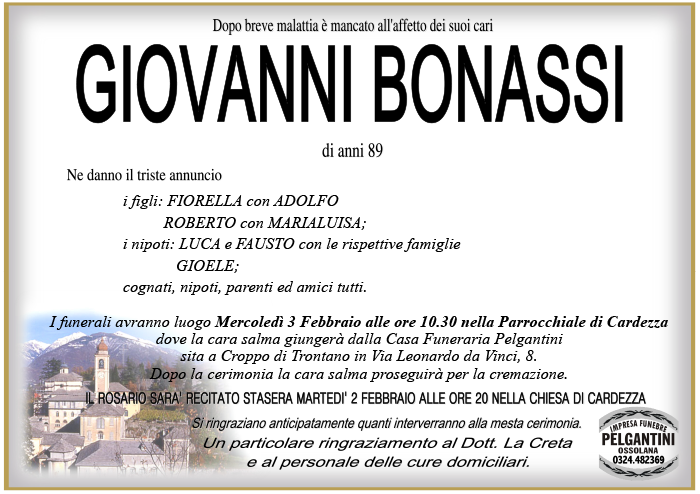 giovanni BONASSI