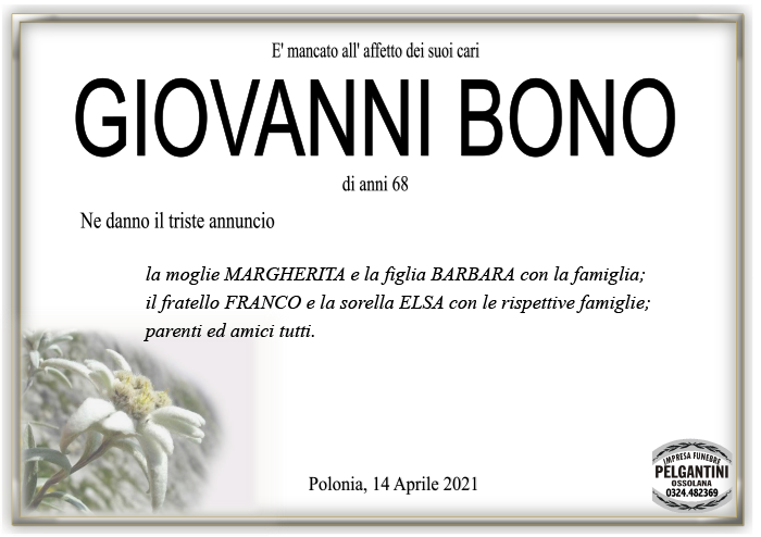 giovanni BONO