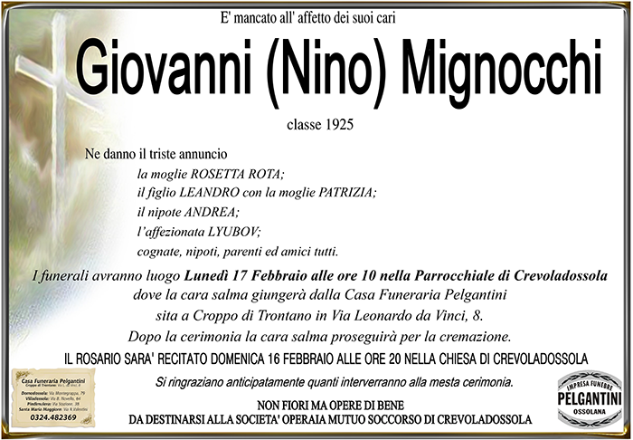 giovanni MIGNOCCHI