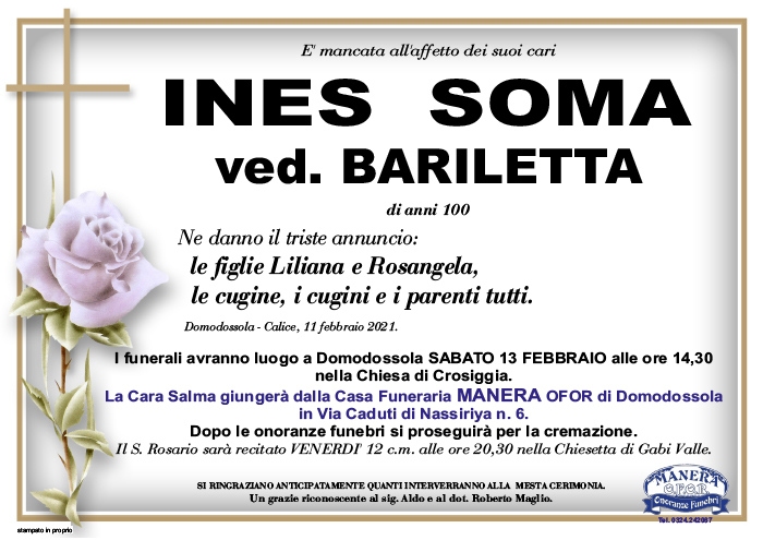 ines annuncio Soma Ines