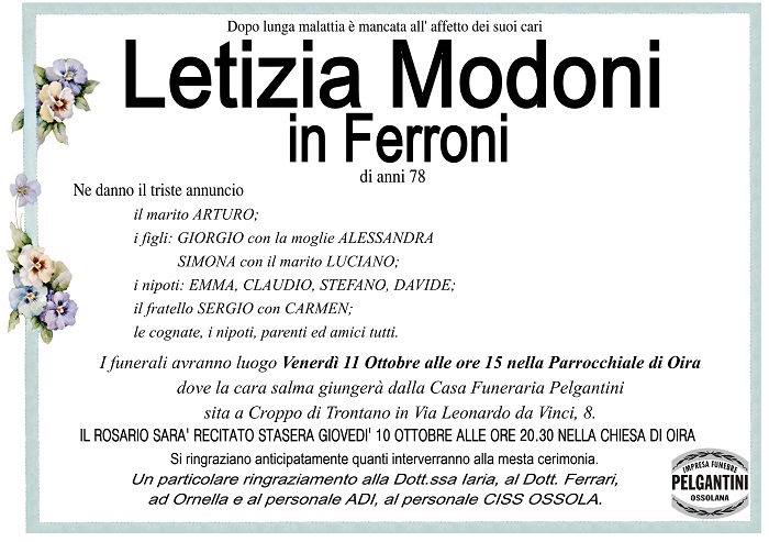 letizia modoni