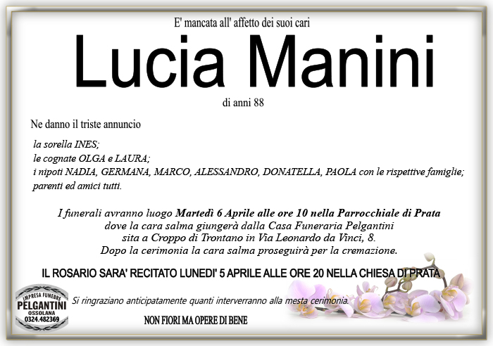 lucia MANINI
