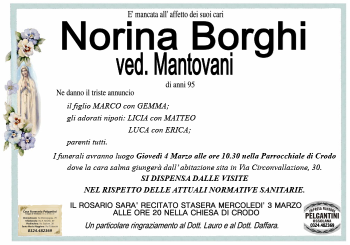 mantovani licia BORGHI