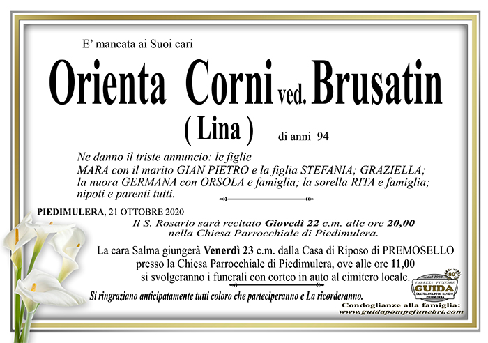 orienta corni BRUSATIN