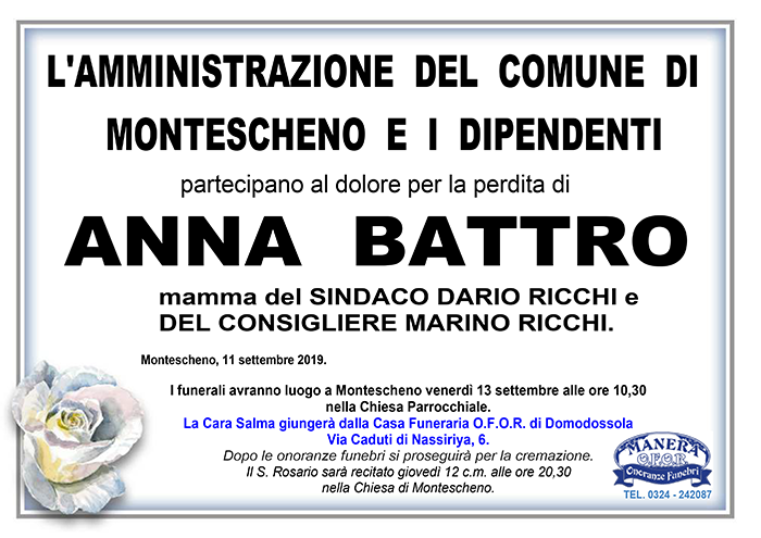 partecipazione ANNA BATTRO