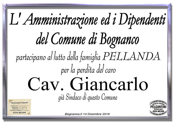 partecipazione comune pellanda