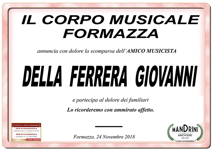 partecipazione del ferrera corpo musicale