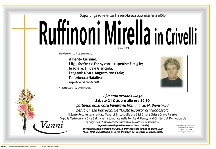 ruffinoni Annuncio mod. 303 Crivelli