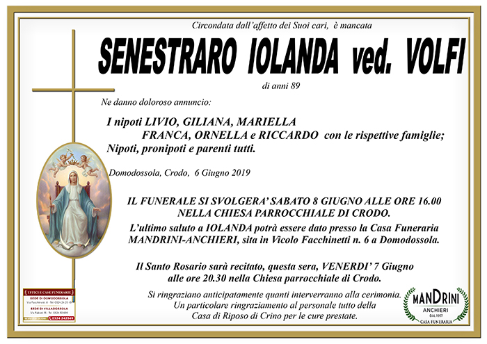 senestraro iolanda