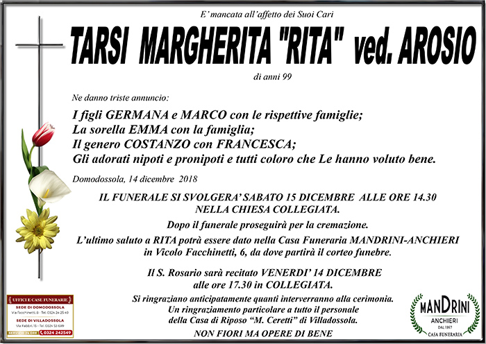 tarsi margherita