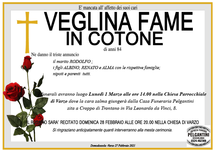 veglina fame in cotone