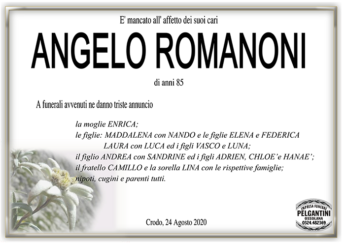 angelo ROMANONI
