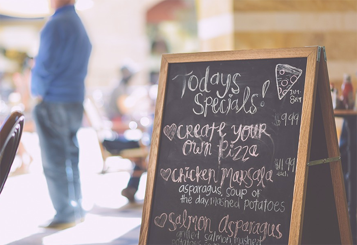 menu ristorante